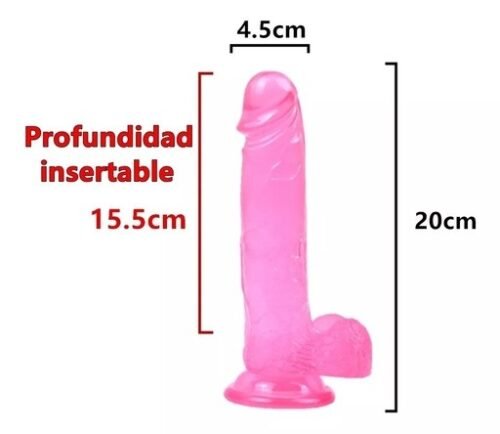 DILDO CONSOLADOR GRANDE VENTOSA PINK
